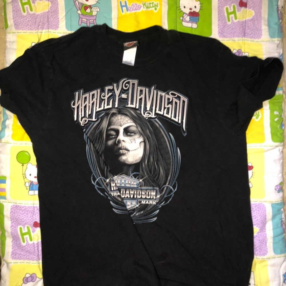 y2k cybergoth harley davidson tee